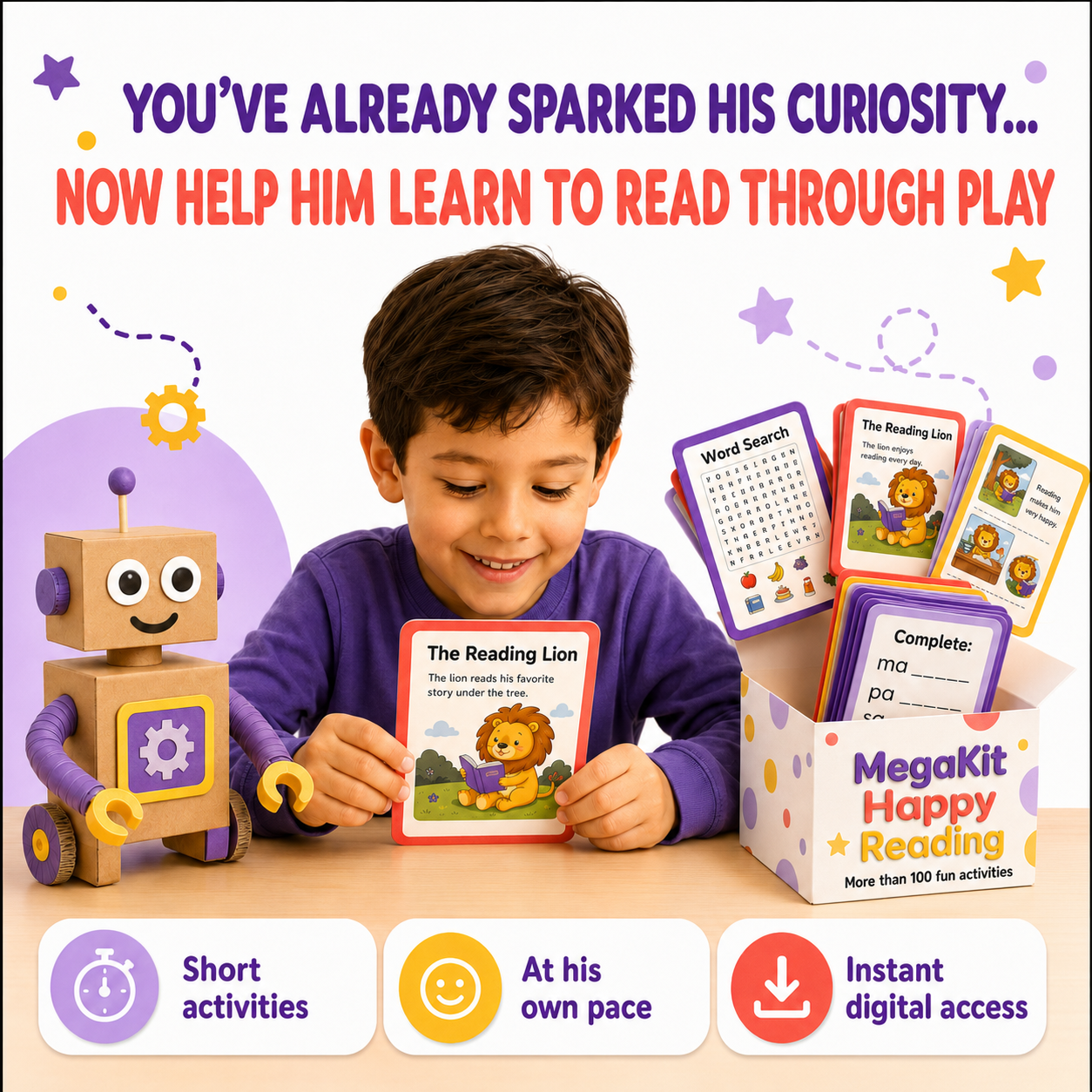 Your child will learn to read through play | 100+ activities